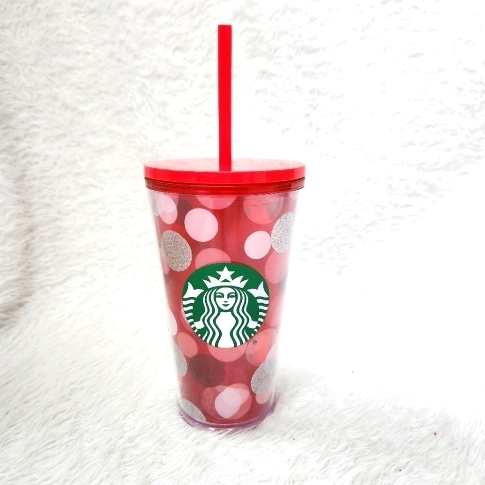 Starbucks 16oz 2019 Glitter Dot Holiday Tumbler
